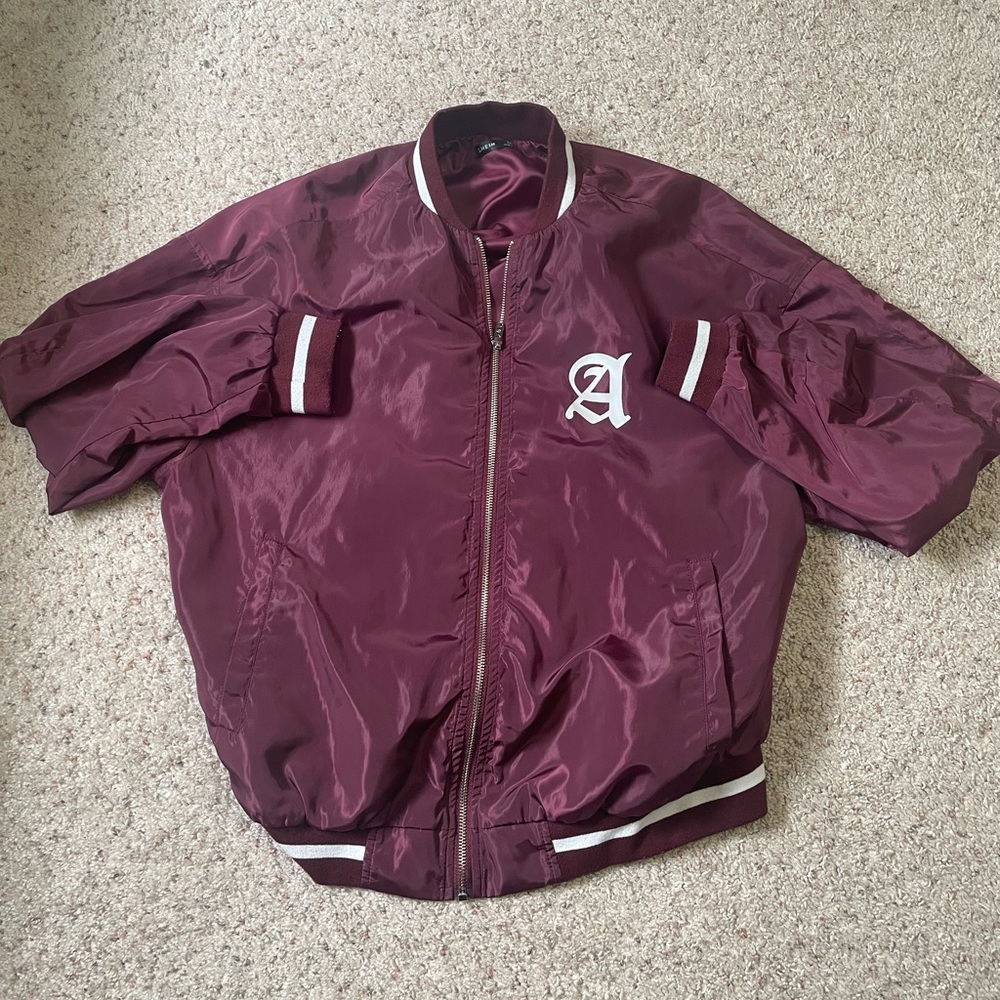 Shein Graphic Varsity Bomber Jacket